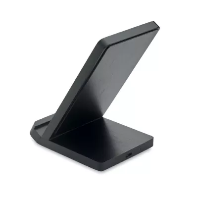 Ładowarka ze stojakiem 15W WIRESTAND - Czarny (MO9692-03)