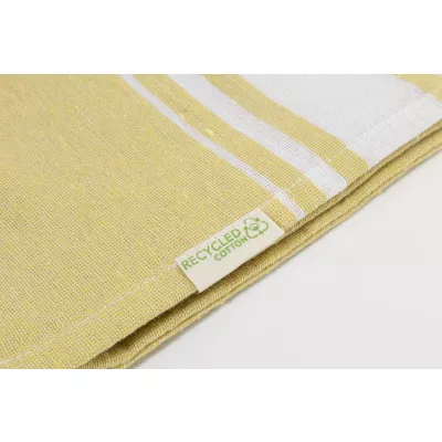 Cancun ręcznik plażowy z recyklingowanej bawełny - żółty (AP800607-02)