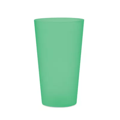 Kubek eventowy wielorazowy z PP 500 ml FESTA LARGE - Przezroczysty Zielony (MO9907-24)