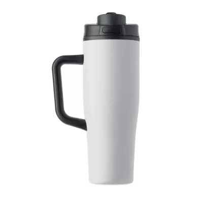 Kubek termiczny ze stali z recyklingu 900 ml ATLANTA - Bialy (MO3213-06)
