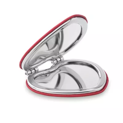 Lusterko podwójne w kształcie serca GLOW HEART - Czerwony (MO8980-05)