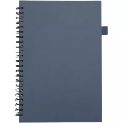 Liss - notatnik spiralny A5 z twardą okładką wykonaną z tworzywa sztucznego pochodzącego z recyklingu - Ocean Blue2 (10730255)