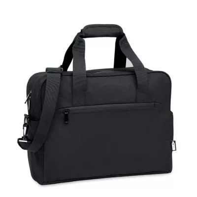 Torba podróżna z RPET z przegrodą na laptop 15" ONBAG - Czarny (MO2373-03)
