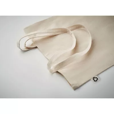 Torba na zakupy z bawełny z recyklingu 140 g/m² ZOCO - Bezowy (MO6673-13)