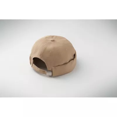 Czapka docker ze szczotkowanej bawełny 260 g/m² DOCK - Khaki (MO2923-39)