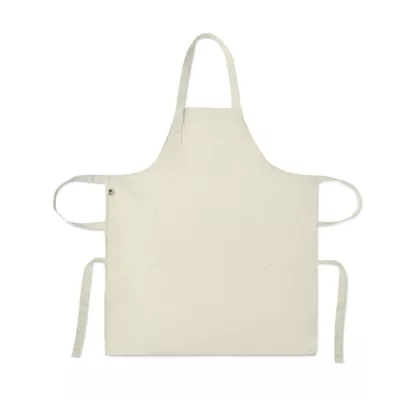 Fartuch z bawełny organicznej 240 g/m² GAMMA - Zgaszona Biel (MO2249-43)
