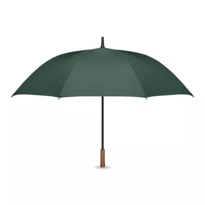 Parasol automatyczny 27" z drewnianą rączką RAYNA - Zielony (MO3220-09)