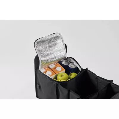 Organizer samochodowy składany z RPET ORGANIZER COOL - Czarny (MO2956-03)