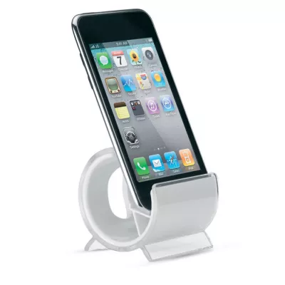 Podstawka na telefon plastikowa STANDIX - Bialy (MO7937-06)