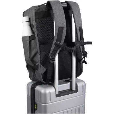 Libra plecak na laptopa o przekątnej 17 cali o pojemności 25 l wykonany z materiałów z recyclingu z certyfikatem GRS - Szary melanż (13011180)