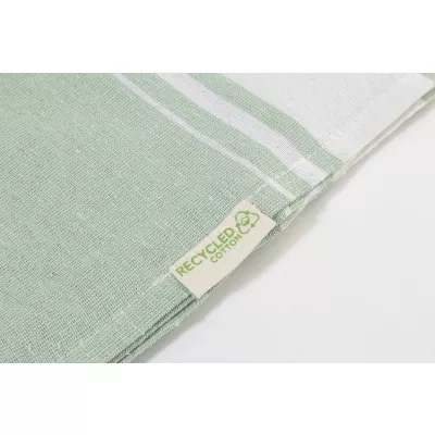 Cancun ręcznik plażowy z recyklingowanej bawełny - zielony (AP800607-07)