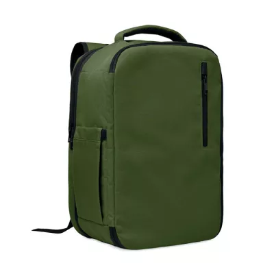 Plecak kabinowy z RPET na laptop 15" FLYSAFE - Ciemnozielony (MO2840-60)
