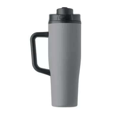 Kubek termiczny ze stali z recyklingu 900 ml ATLANTA - Szary (MO3213-07)