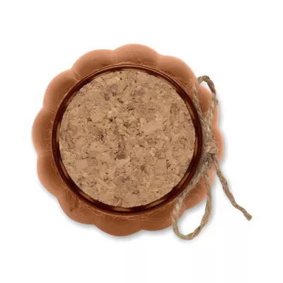 Świeca waniliowa w szkle z wosku roślinnego PUMKIN - Brazowy (MO3193-01)