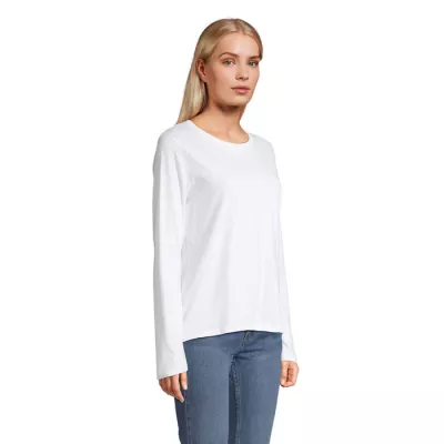 Koszulka damska z długim rękawem Sol's MONARCH WOMEN - Bialy (S04443-WH)