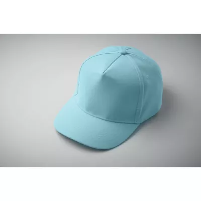 Czapka z daszkiem 5-panelowa z bawełny 180 g/m² SUNNY - Baby Blue (MO2345-66)