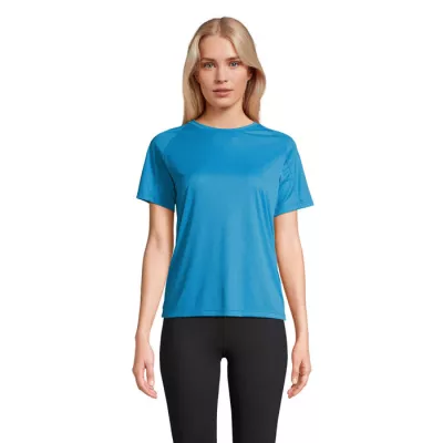 Koszulka sportowa damska Sol's VORTEX WOMEN - Aqua (S04788-AQ)