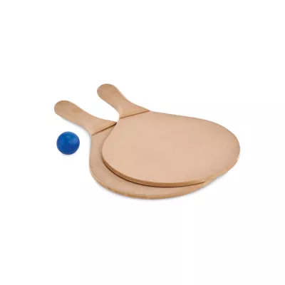 Rakietki do tenisa plażowego z MDF z piłką RAQUET - Drewna (MO6829-40)