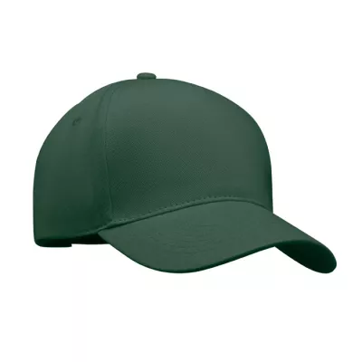 Czapka z daszkiem 5-panelowa 260 g/m² LONG BEACH SINGA - Ciemnozielony (MO6875-60)