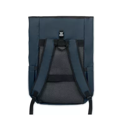 Plecak rolltop na laptop RPET 600D BANGKOK ROLL - Niebieski (MO2643-04)