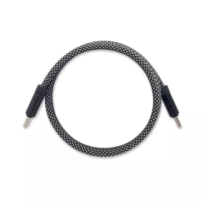 Kabel magnetyczny pleciony USB-C 60W z RPET BRAID - Bialy/Czarny (MO2778-33)