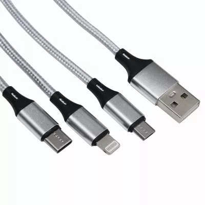 Kabel do ładowania CHARGE DISTANCE - srebrny (56-1107381)