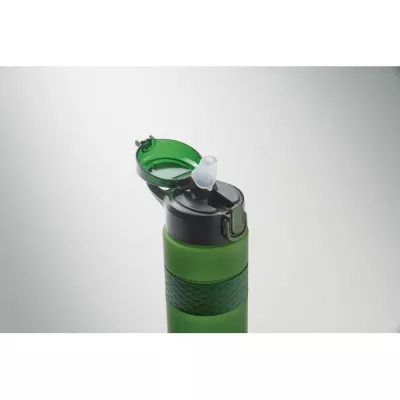 Butelka z RPET ze słomką 700 ml ISJFORDEN - Ciemnozielony (MO2755-60)