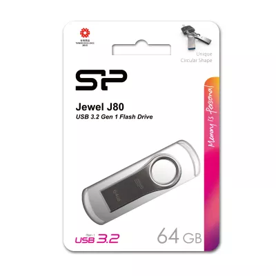 Pendrive Jewel J80, 16GB 3.0 Silicon Power - szary (EG800007 64GB)