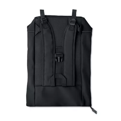 Plecak na laptop 15" z PU z odblaskiem LAPTOSA - Czarny (MO2581-03)