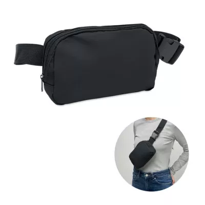 Nerka z miękkiego PU KOROVIN WAIST - Czarny (MO2683-03)