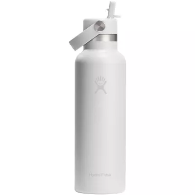 Butelka na wodę Hydro Flask Standard Mouth, pojemność 621 ml, izolowana, ze stali nierdzewnej - Biały (10099001)