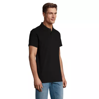 Koszulka polo męska piqué 210 g/m² Sol's SPRING II - Czarny (S11362-BK)