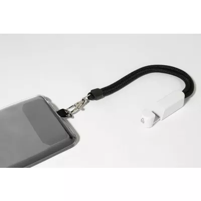 CuffStand Opaska na nadgarstek z uchwytem na telefon komórkowy RPET - biały (AP800804-01)