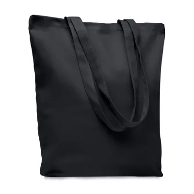Torba bawełniana na zakupy 270 g/m² RASSA COLOURED - Czarny (MO6442-03)