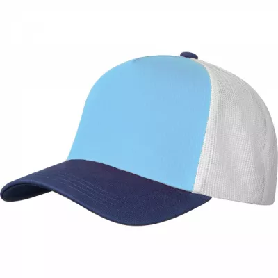 Czapka z daszkiem bawełniana 5 paneli CrisMa 290 g/m2 TREVOR - jasnoniebieski (5391924)