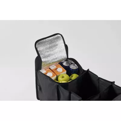 Organizer samochodowy składany z RPET ORGANIZER COOL - Czarny (MO2956-03)