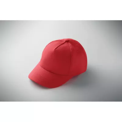 Czapka z daszkiem dziecięca 180 g/m² BUZZ KIDS - Czerwony (MO2346-05)