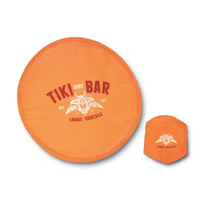 Frisbee składane z poliestru w etui ATRAPA - Pomaranczowy (IT3087-10)