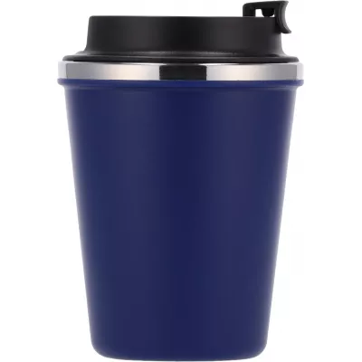 Kubek termiczny 350 ml z powłoką z recyklingu METODY - granatowy (8496244)