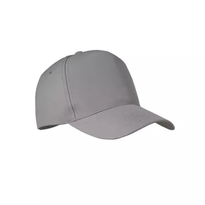 Czapka z daszkiem 5-panelowa RPET 210 g/m² SENGA - Szary (MO6831-07)