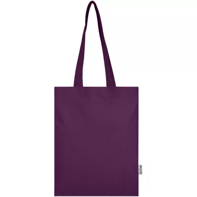 Madras Blend torba na zakupy z bawełny z recyklingu z certyfikatem GRS o gramaturze 140 g/m² i pojemności 7l - Fioletowy (12076037)