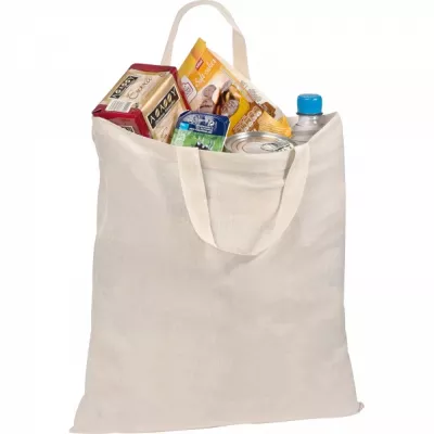 Torba bawełniana 140 g/m²,38x41cm z krótkimi uszami - naturalny (6254706)