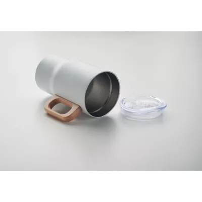 Kubek termiczny ze stali z recyklingu 350 ml TUMBOO - Bialy (MO2499-06)