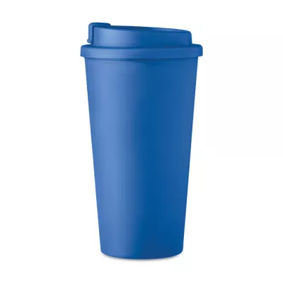 Kubek dwuścienny z PP 450 ml TUESDAY - Niebieski (MO6244-04)