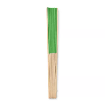 Wachlarz bambusowy z papierem FANNY PAPER - Limonka (MO6828-48)