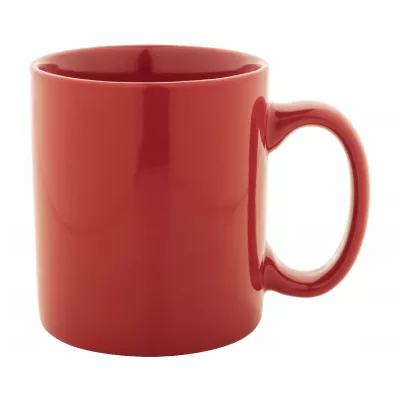 Kolomu kolorowy ceramiczny kubek - czerwony (AP800117-05)