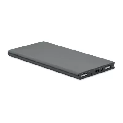 Powerbank 8000 mAh aluminiowy POWERFLAT8C - Tytanowy (MO2340-18)