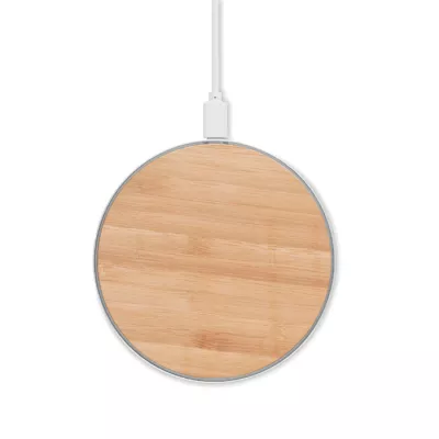 Ładowarka bezprzewodowa bambusowa 10W DESPAD - Drewna (MO9787-40)