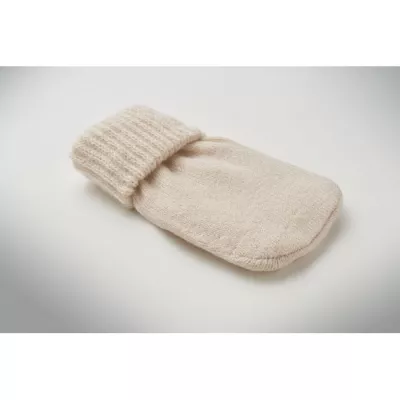 Ogrzewacz do rąk w dzianinowym pokrowcu WARMMUFF - Bezowy (MO2667-13)