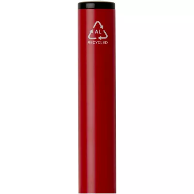 Verton - długopis obrotowy z aluminium z recyklingu, z etui (niebieski wkład) - Czerwony (10733121)